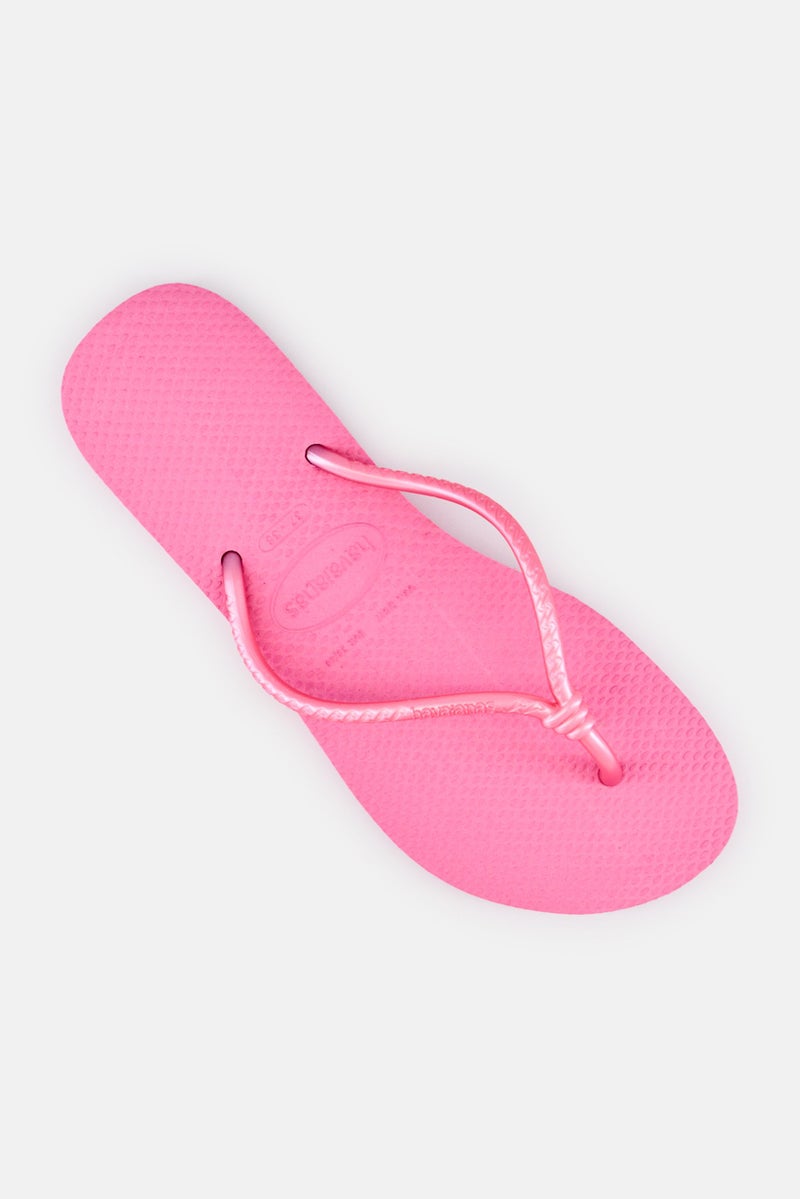 Havaianas نعال نسائية بشعار العلامة التجارية، وردي - Image 4