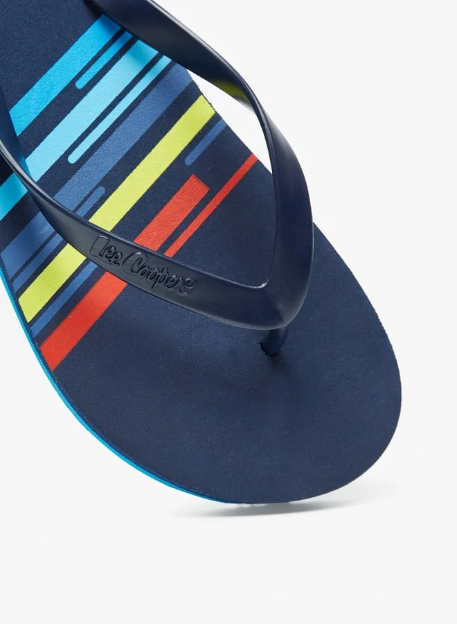 Lee Cooper Men Logo Print Flip Flops