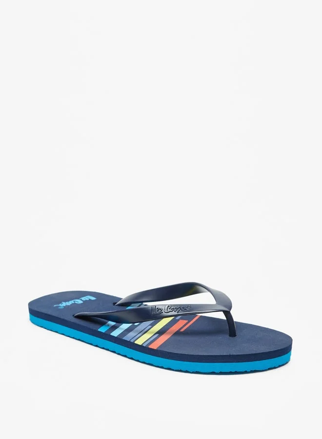 Lee Cooper Men Logo Print Flip Flops