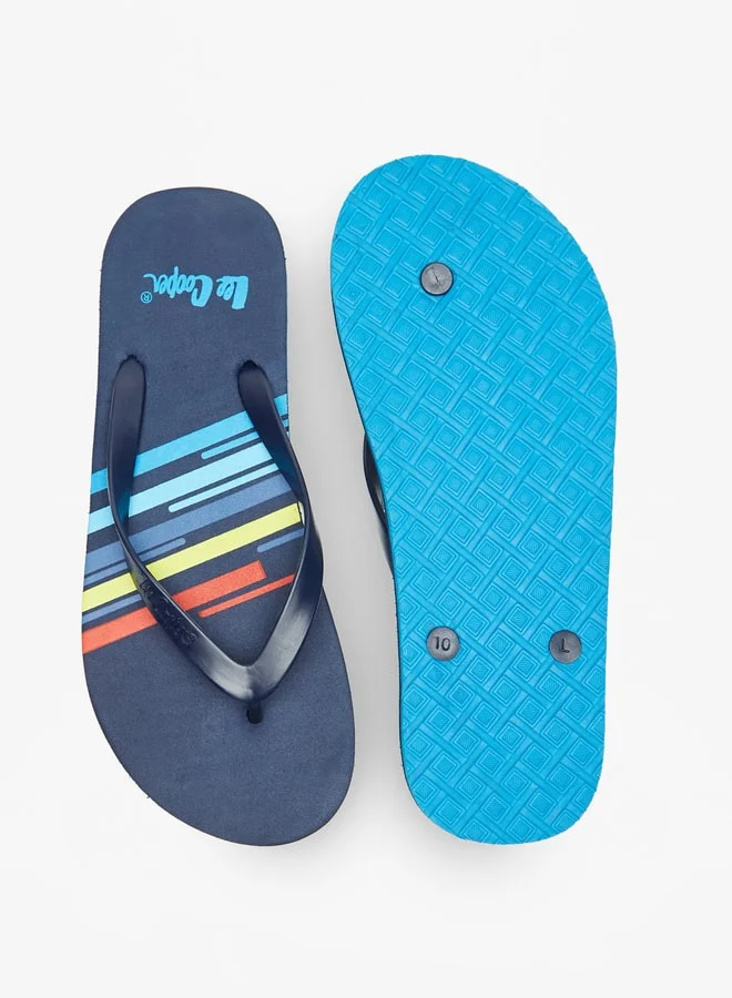 Lee Cooper Men Logo Print Flip Flops