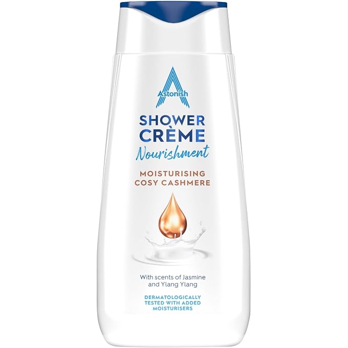 Astonish Shower Crme, Cosy Cashmere, Cleanses and Moisturises, Jasmine and Ylang Ylang Scented, 400ml - Image 1