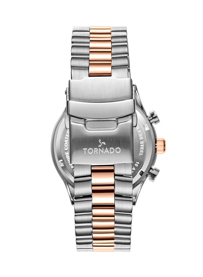 تورنيدو ساعة كرونوغراف رجالية بقرص أبيض - Image 3