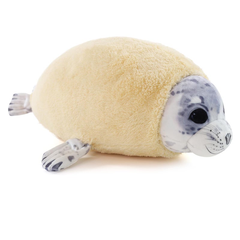 Furvana Chubby Blob Young Seal Pillow Soft Plushies, Cute Ocean Stuffed Animals Plush Toy, Room Decor,Throw Pillow Doll Big Plush Toys Gift for Girlfriend,Boys, Girls (Small(12 in)) - Image 2