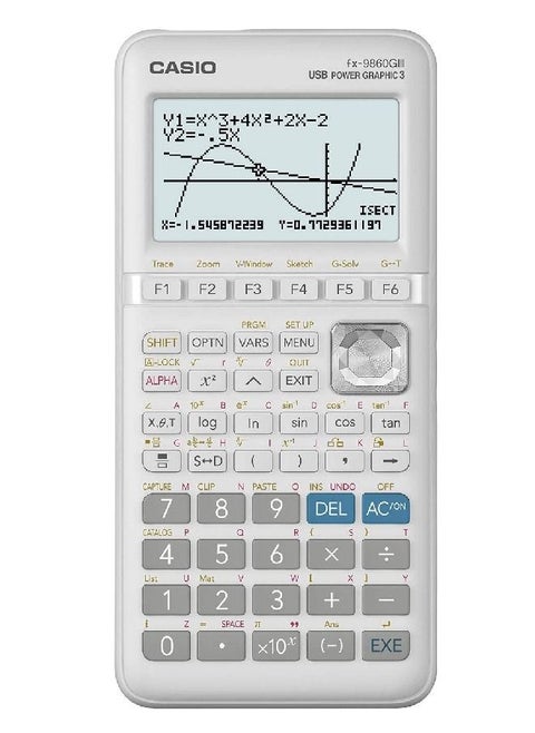 Casio Fx-9860Giii Graphic Calculator With Python And 2900 Functions White