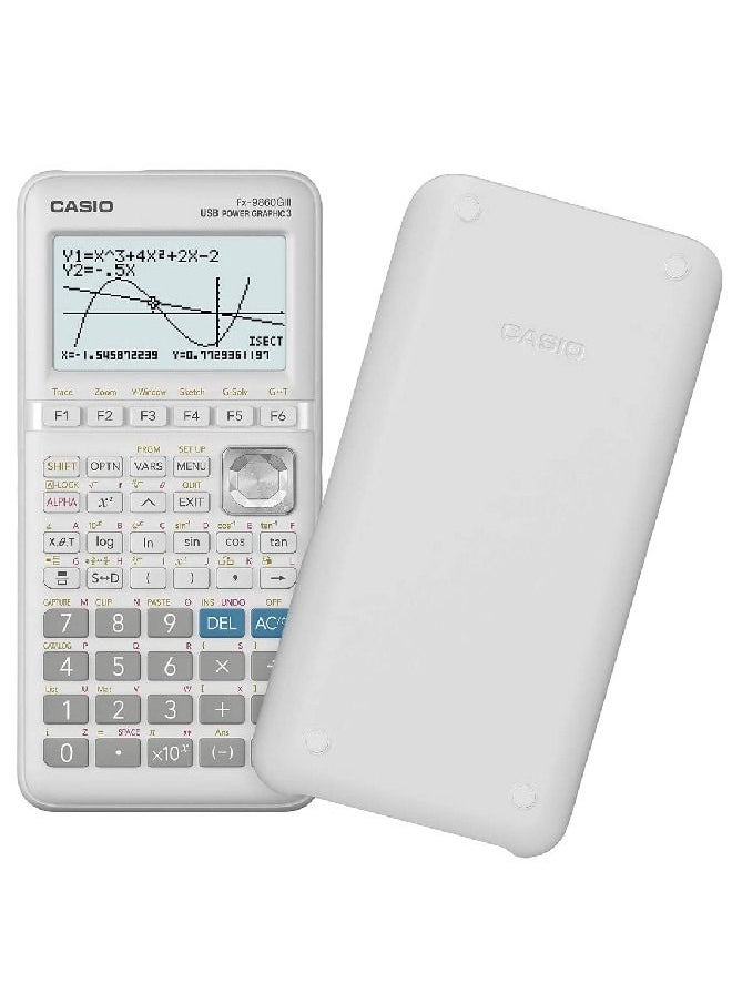 Casio Fx-9860Giii Graphic Calculator With Python And 2900 Functions White