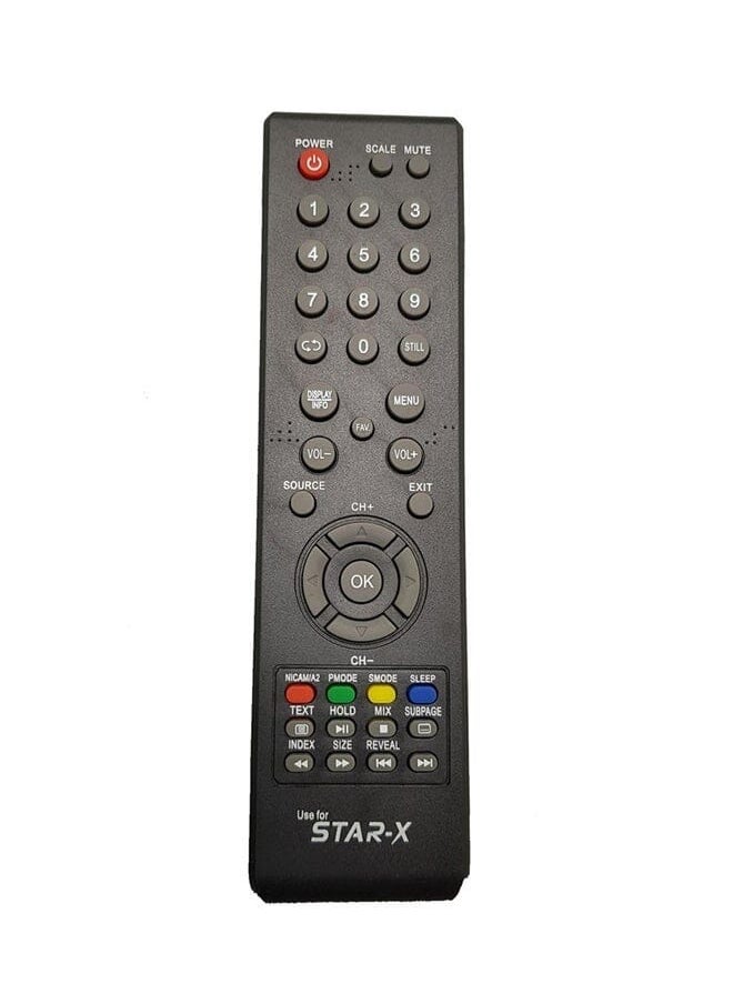 Star X Remote Control For Star X Tv Black 