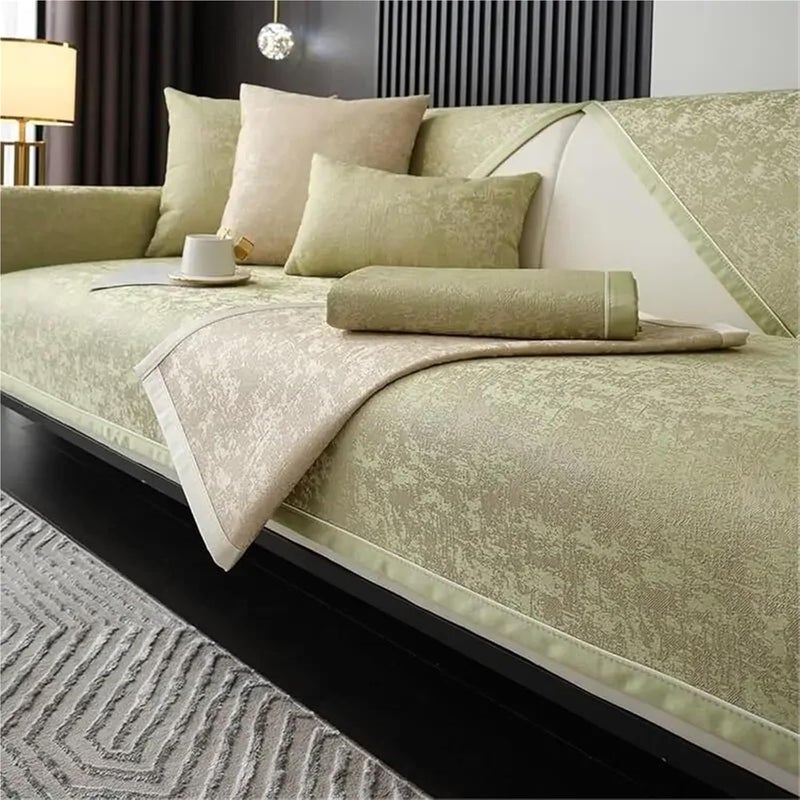 Vintage Sofa Cover Jacquard Chenille Sofa Cover – Non-Slip Cushion Protector for Living Room Sofas(Lake Blue,70x120cm 1pcs) - Image 5