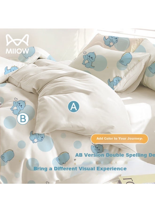 MIIOW Miiow Disposable Four-piece Pillowcase Duvet Cover Bed Sheet Hotel Bedding Thickened Dirt-resistant Wash-free Travel Business Trip - Image 1