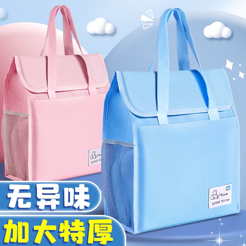 Primary School Students Remedial Bag Art Bag Tote Bag Children Carrying Book Bag Learning Storage Bag Primary Senior High School Remedial Handbag - Image 2