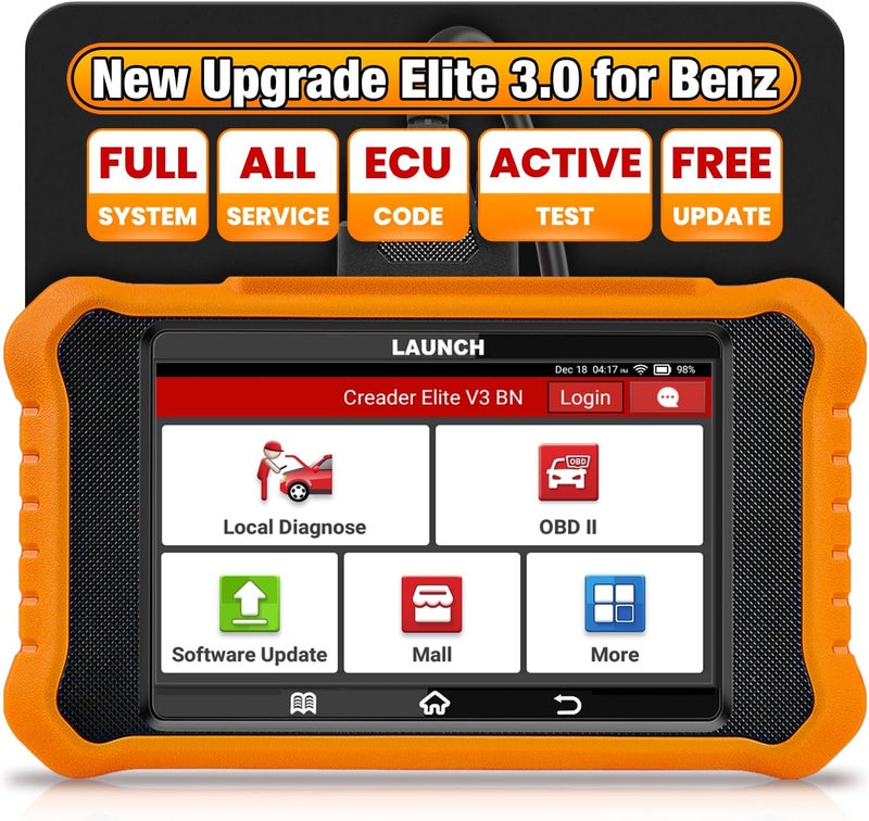 Launch 2023 جهاز فحص OBD2 LAUNCH X431 Elite 2.0 Pro لسيارات بنز سبرينتر ومايباخ - أداة تشخيص ثنائية الاتجاه لكامل النظام - Image 1