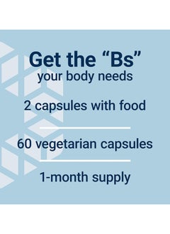 Life Extension Bioactive Complete B-Complex, Heart, Brain and Nerve Support, Healthy Energy, Metabolism, Complete B Complex, 60 Vegetarian Capsules  - Image 3