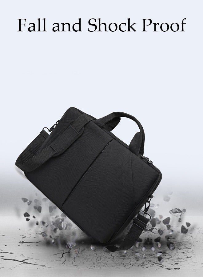 DUNISO 15 Inch Laptop Bag with Multi Compartment Lightweight Laptop Hand Bag Crossbody Bag Travel Business Briefcase Water-Resistant Dust-proof Shoulder Messenger Bag for Men and Women Work Office - Image 4