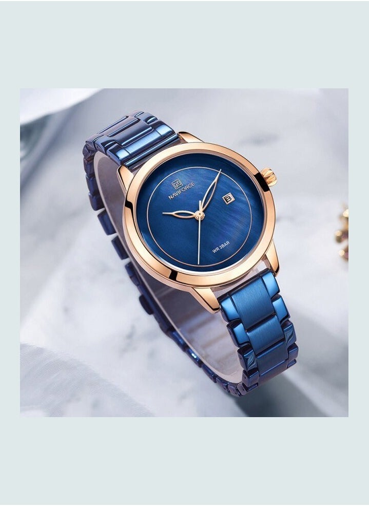 NAVIFORCE - NAVIFORCE NF5008 Women's Fashion Quartz Watch – Elegant & Durable Design - Image 1