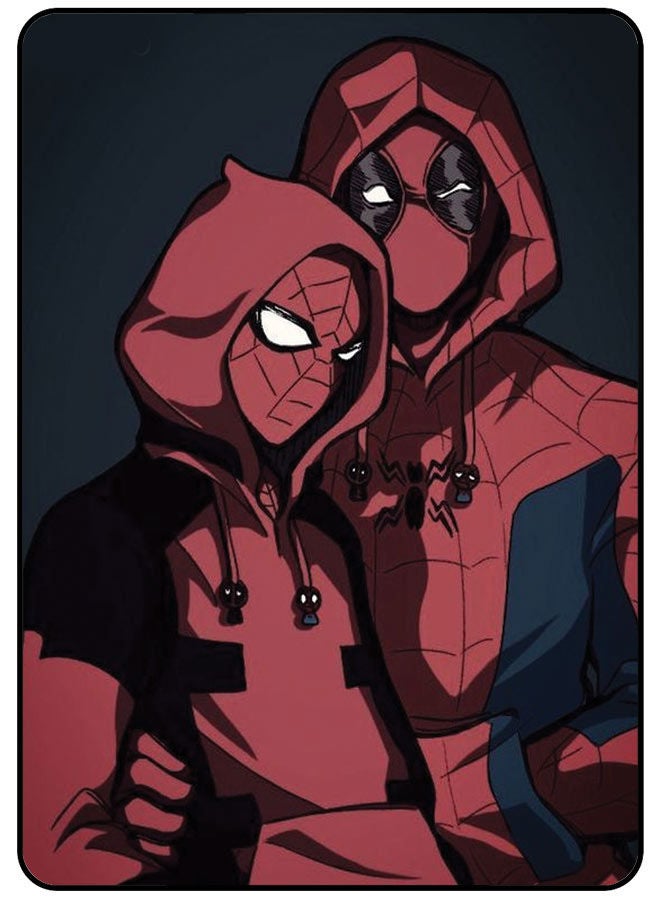 AMINA ALSHEBLI Protective Case Cover For Samsung Galaxy Tab A 10.5 Inch (T590) Spiderman & Deadpool - Image 1