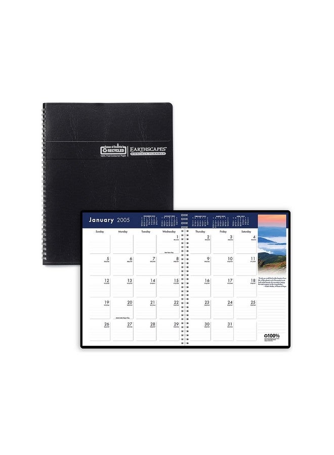 House of Doolittle 2025 House of Doolittle Earthscapes 8.5-inch x 11-inch Monthly Planner, Leatherette Cover, Black (26402-25) - Image 3