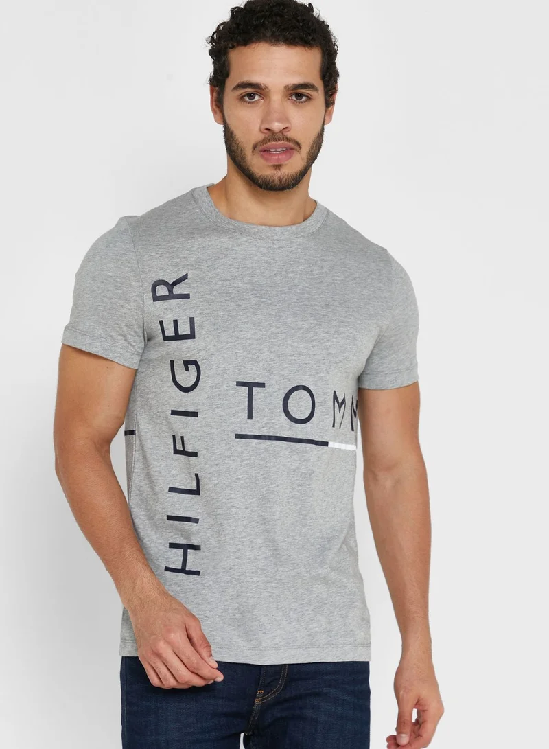 TOMMY HILFIGER Graphic Slim Fit Crew Neck T-Shirt