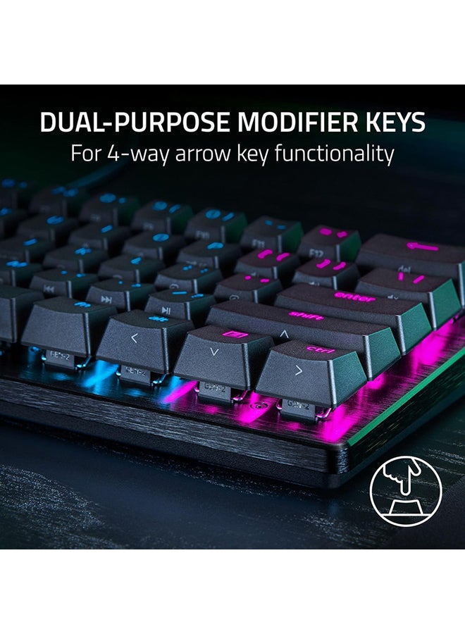 Razer Huntsman V3 Pro Mini 60% Gaming Keyboard, Analog Optical Switches w/Rapid Trigger & Adjustable Actuation, Onboard Adjustments, Dual-Purpose Mod Keys, Doubleshot PBT Keycaps - Black - Image 4