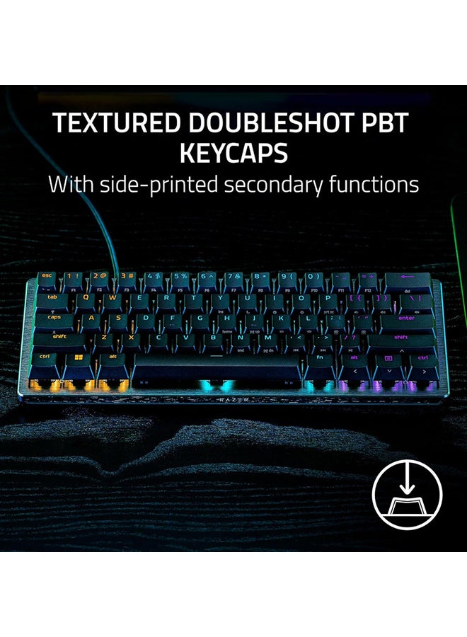 Razer Huntsman V3 Pro Mini 60% Gaming Keyboard, Analog Optical Switches w/Rapid Trigger & Adjustable Actuation, Onboard Adjustments, Dual-Purpose Mod Keys, Doubleshot PBT Keycaps - Black - Image 5