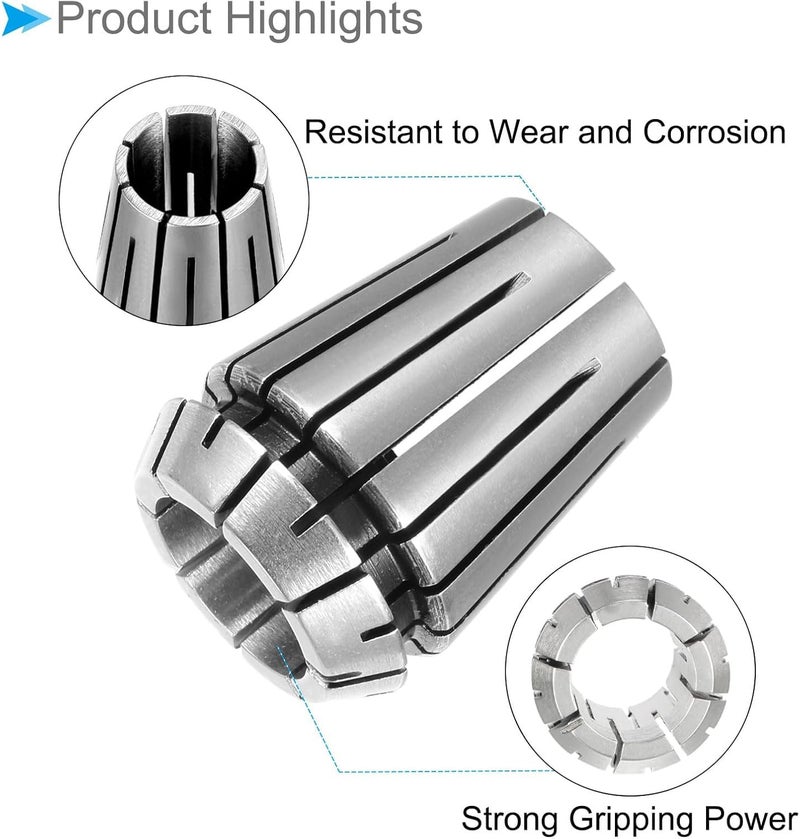 MECRAAF ® ER25 High Precision Spring Collet for CNC Workholding Engraving Collets Machine and Milling Lathe Chuck Tool (Pack of 1) (ER 25, 15-14 mm) - Image 3