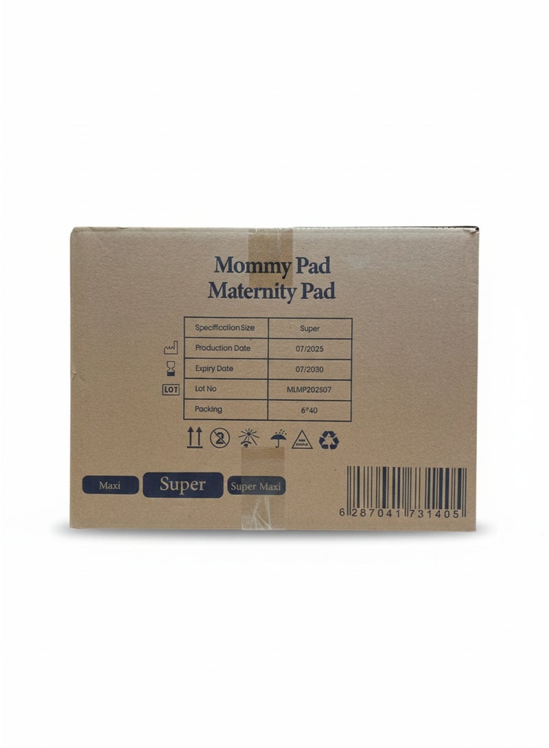 Lotus Carton of Postpartum Pads - Super Absorbency (6 Packs × 40 Pads) - Complete Post-Delivery Protection - Image 2