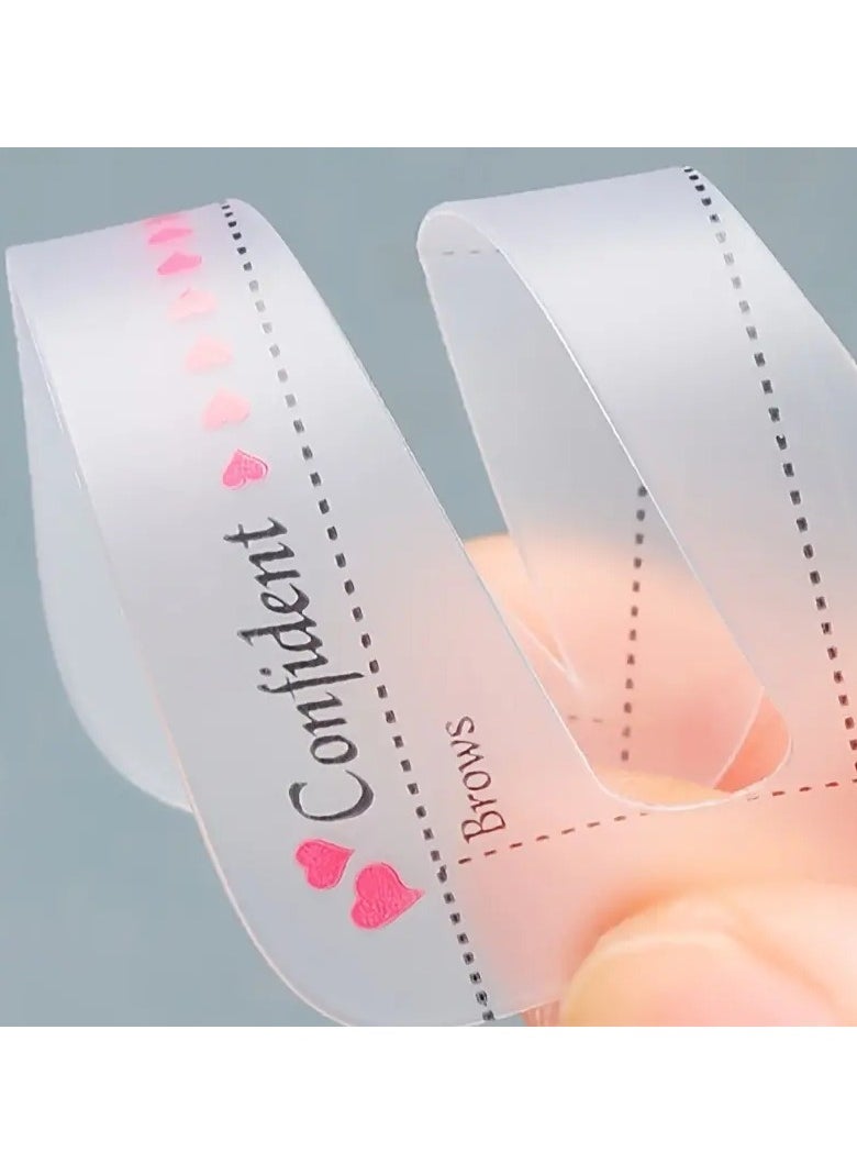 ORiTi - 10pcs Precisely Position Eyebrow Stencils Attach Tightly Once Step Eyebrow Template Kit Professional Portable Eyebrow Shaping Stencils - Image 1