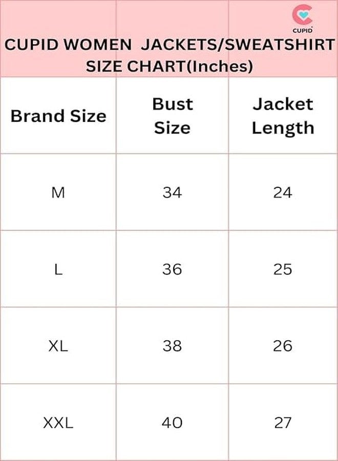 CUPID Woman's Full Sleeves Casual Regular Fit Fleece Winter Wear Lining Design Hooded Neck Sweatshirt with Pocket_Peach_L - Image 3
