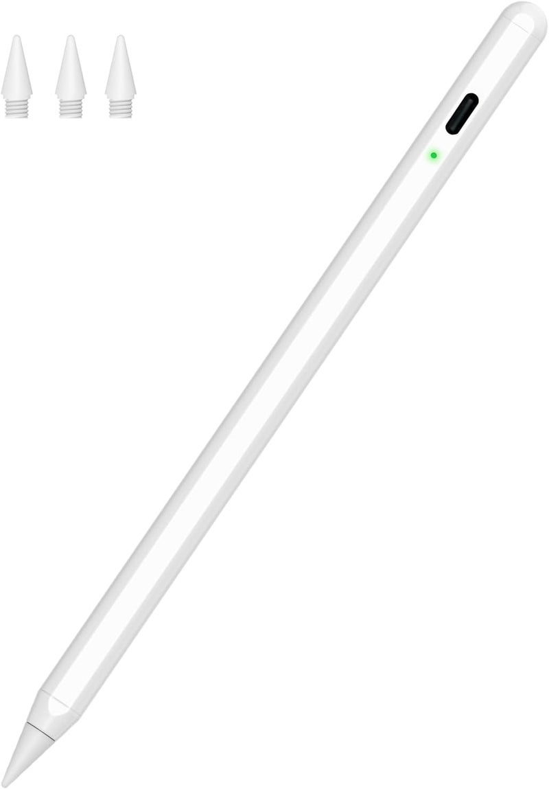 قلم ستايلس برو لأجهزة iPad 2018-2024، الجيل الثاني من قلم iPencil لأجهزة iPad مع رفض راحة اليد وحساسية الميل، قلم لأجهزة iPad 10/9/8/7/6، iPad Mini 6/5، iPad Air 5/4/3، Pro 11/12.9 بوصة - Image 1