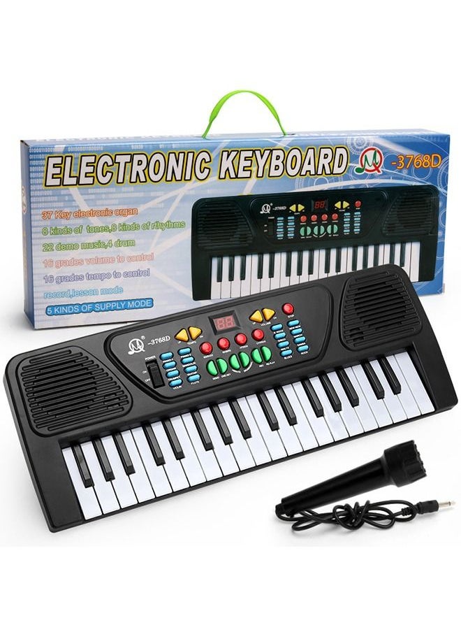 Sharpdo Sharpdo Electronic Piano 37Keys with Microphone, Early Education Kid Toy, Musical Learning Keyboards Set, Gift for Children  - Image 1
