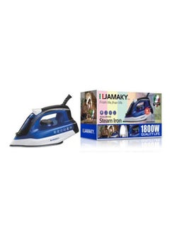 JAMAKY Italy Jamaki Steam Iron 1800W, JMK 1028, Color: Blue  - Image 1