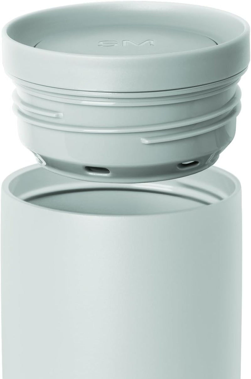 Simple Modern Travel Coffee Mug Tumbler with 360° Lid | Reusable Insulated Stainless Steel Cold Brew Iced Coffee Cup Thermos | Gifts for Women Men Her Him | Voyager Signature | 16oz | Sea Glass Sage - Image 3