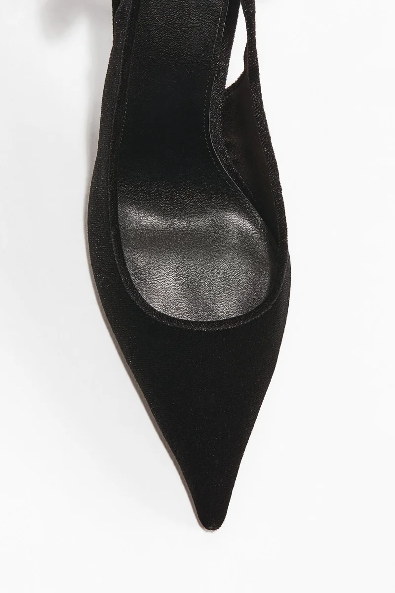 H&M Bow-detail pointed slingbacks