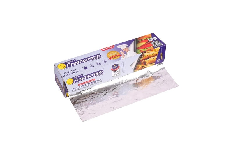 Freshwrapp Hindalco Aluminium Foil 72 Meters, 11microns | Food Packing, Wrapping, Storing and Serving - Image 1