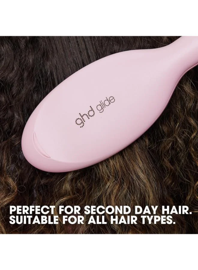 ghd  GHD Glide Hot Brush Pink Collection | Professional Smoothing & Detangling Hot Brush – Limited Edition for Women | Best Price UAE
