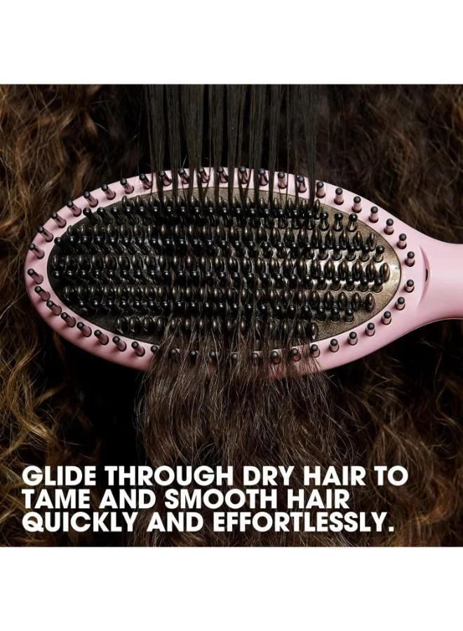 ghd  GHD Glide Hot Brush Pink Collection | Professional Smoothing & Detangling Hot Brush – Limited Edition for Women | Best Price UAE
