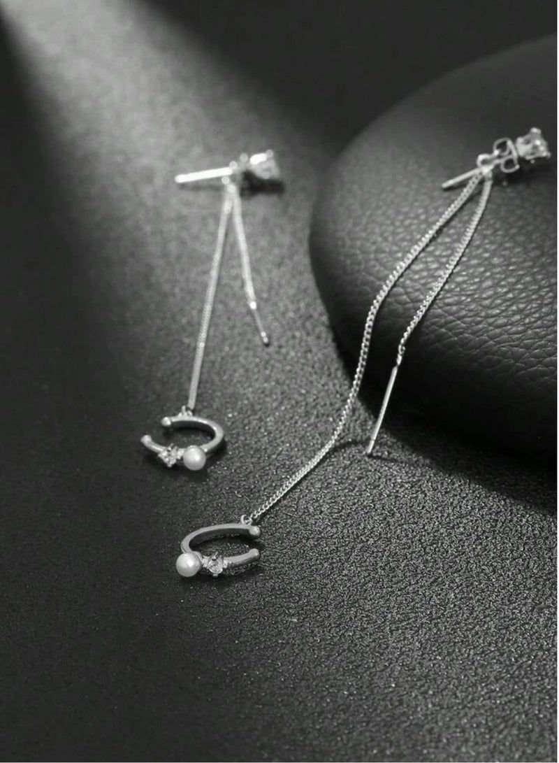 Casual collection Trendy Silver Plated Earrings For Women - Image 3