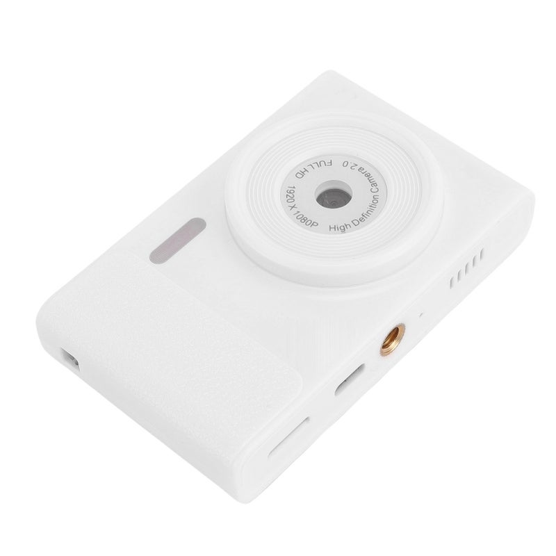 1080P Digital Camera 48MP Vlog Camera with Front and Rear Dual Lens Travel Video Camera for Photography White - Image 4