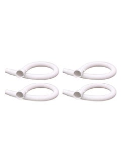 NEW WARE NEW WARE Pack of 4 PVC Flexible Waste Pipes 36 Inch Multicolor Drainage Tubes for Wash Basins Sinks and Drain Outlets  - Image 1