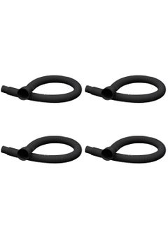 NEW WARE NEW WARE Pack of 4 PVC Flexible Waste Pipes 36 Inch Multicolor Drainage Tubes for Wash Basins Sinks and Drain Outlets  - Image 2