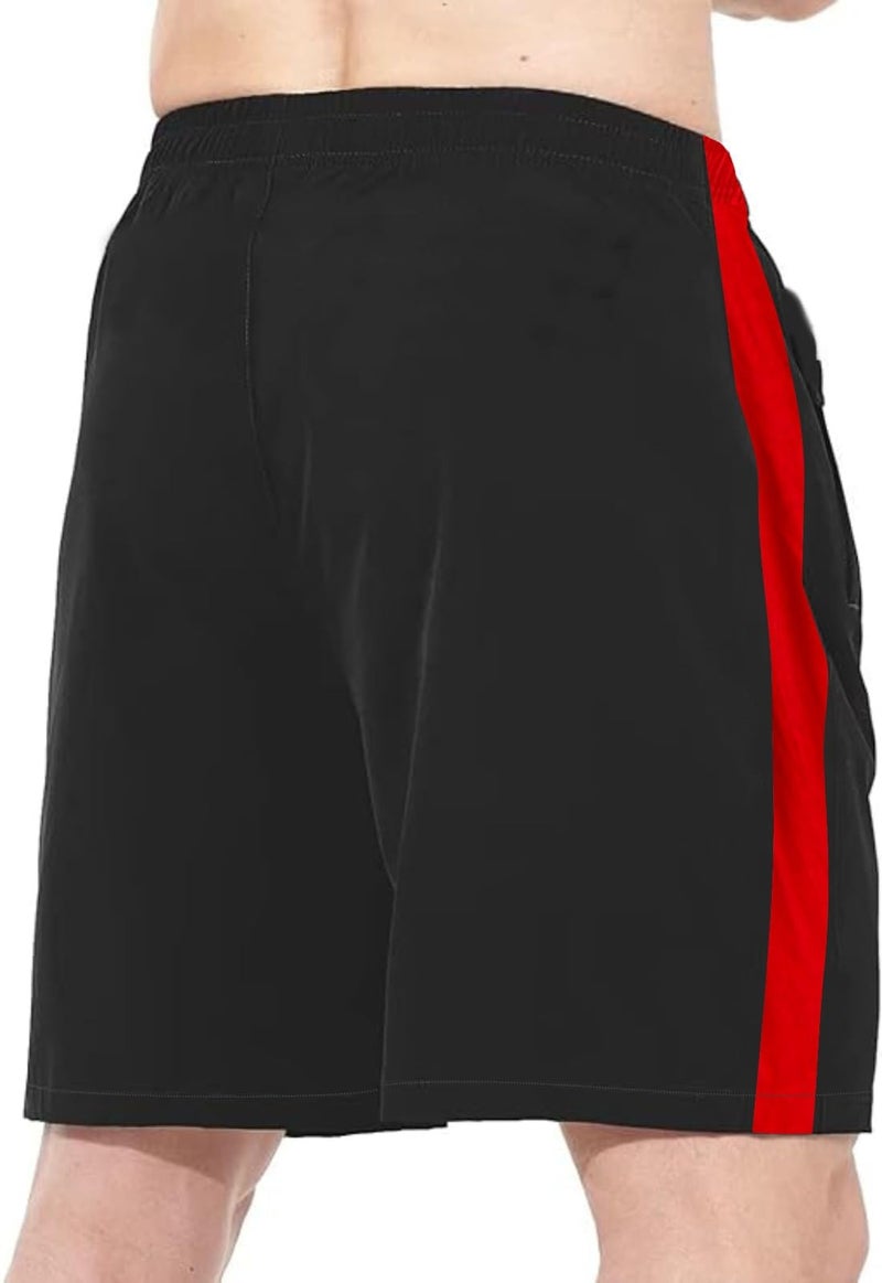 JUST RIDER Men’s Regular Fit Shorts - Quick Dry for Basketball, Badminton, Gym. Running, Sports, Yoga | Men's Outdoor Quick Dry Lightweight Sports Shorts with Pockets (2XL, Black) - Image 2