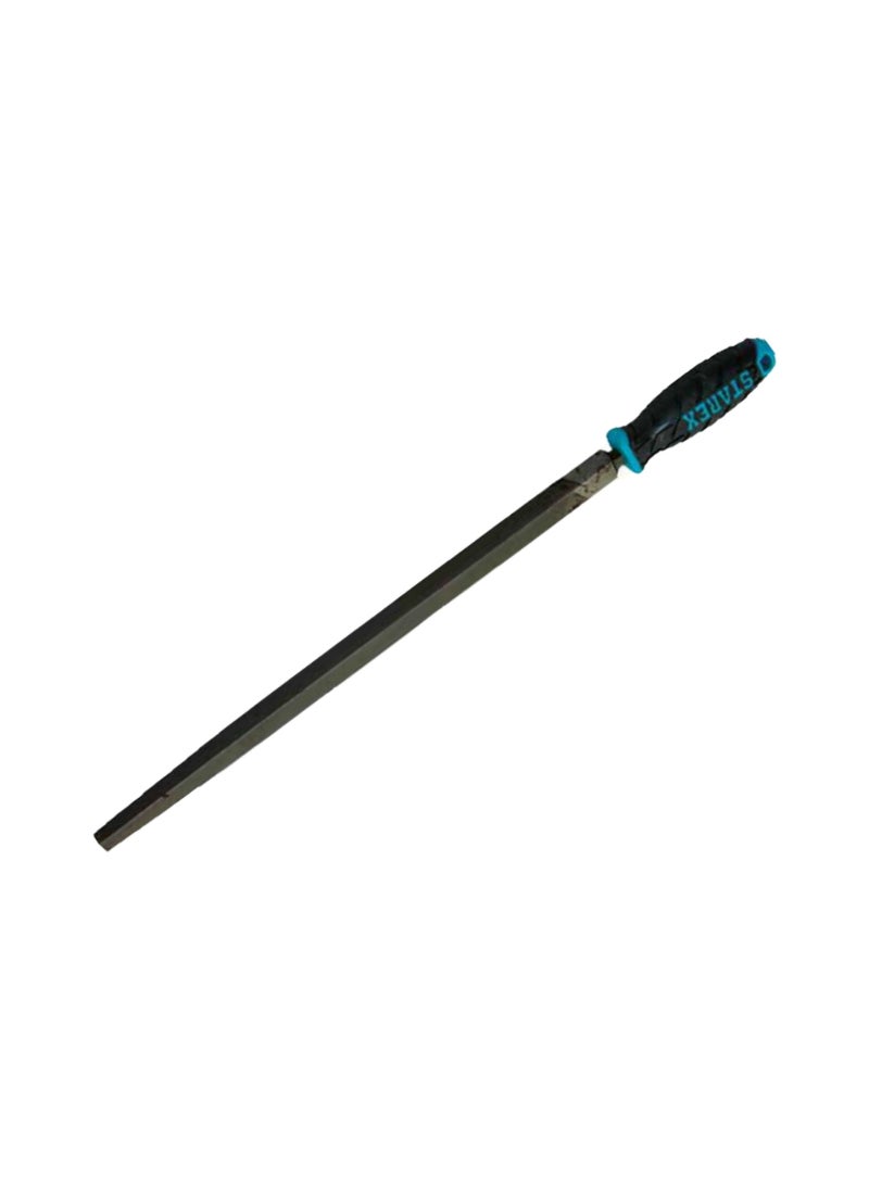 Starex - Starex File Triangle 10" Soft Grey Rubber Handle T12 Steel - Image 1