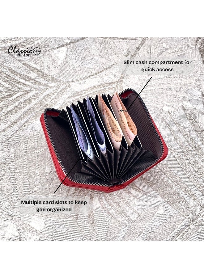 Classic Milano Faux Leather Wallet for Women – Women Wallet & Card Holder Women | Stylish Card Wallet with Cash Compartment | Slim Ladies Wallet, Girls Wallets, Women’s Wallets, Gift for Her - Image 3
