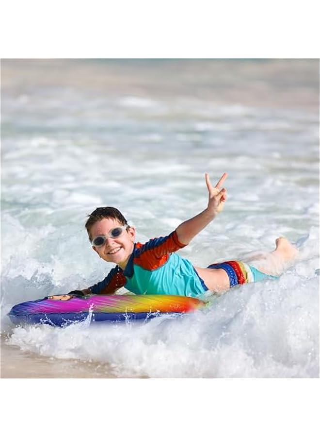 عربست لوح تجديف قابل للنفخ مع مقابض، لوح تزلج للشاطئ، السباحة، تعويم لوح تزلج، لوح تجديف للعوامات، ألعاب شاطئية للأطفال (لون رؤوس الهوام) - حزمة واحدة - Image 2