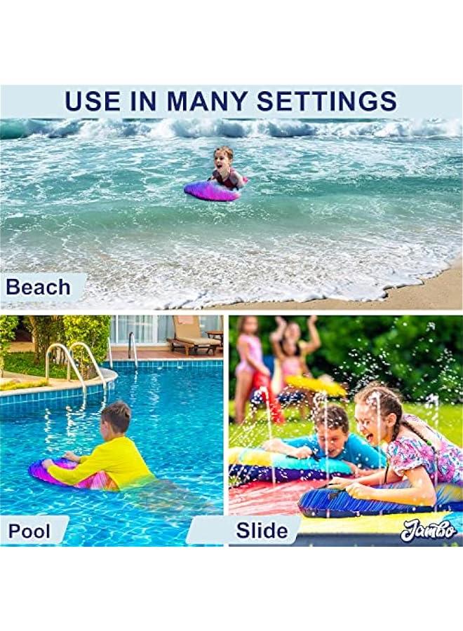 عربست لوح تجديف قابل للنفخ مع مقابض، لوح تزلج للشاطئ، السباحة، تعويم لوح تزلج، لوح تجديف للعوامات، ألعاب شاطئية للأطفال (لون رؤوس الهوام) - حزمة واحدة - Image 3