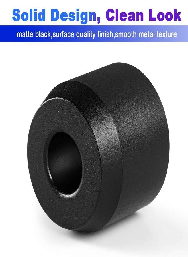 Caudblor 2Pcs Men's Shaving Safety Razor Stand, Premium Aluminum Alloy Matte Black Retro Double Edged Razor Holder for Men Women, Simple Small Long Handle DE Razor Base Tool, Cute Shaver Accessories - Image 2