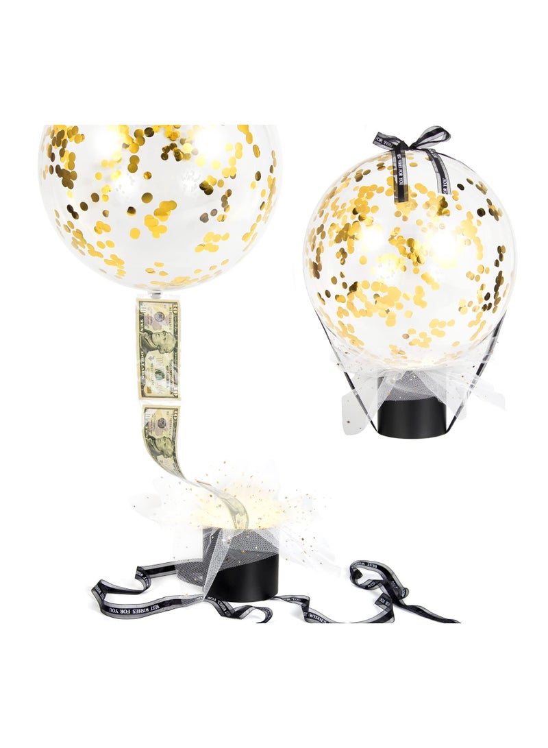 Excefore Money Box for Cash Gift Pull, Money Gift Box Pull, Balloon Surprise kit, Money Pull Out Gift Box for Wife, Girlfriend, Mother, Friend - Image 1