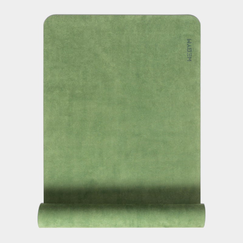 WeGym Yoga Mat 4mm Cushioned Exercise Mat for Yoga Pilates Home Workouts Anti Slip Polyester Suede Mat with Carrying Strap Jungle - Image 2