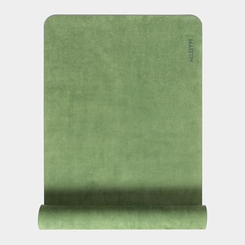 WeGym Yoga Mat 4mm Cushioned Exercise Mat for Yoga Pilates Home Workouts Anti Slip Polyester Suede Mat with Carrying Strap Jungle - Image 1