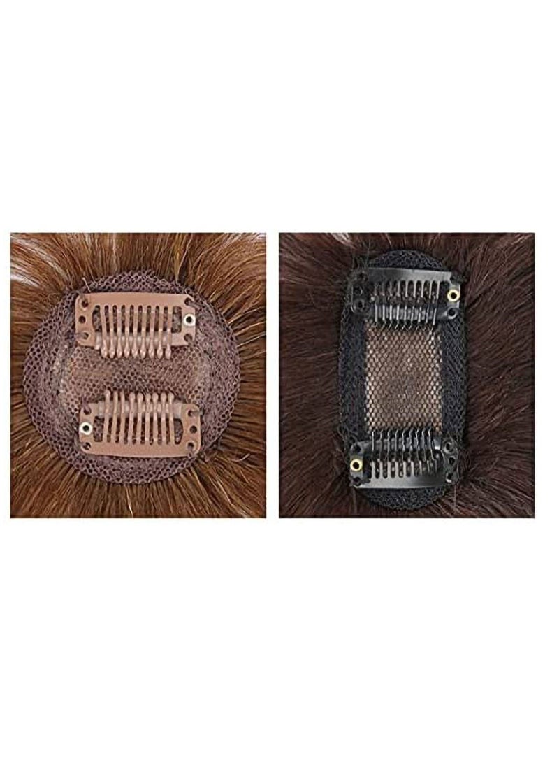 إستيل إبرة بديلة لقطعة الشعر المزيفة غير المرئية على الرأس شعر حقيقي ثلاثي الأبعاد بدوي هوائي شعر مستعار قطعة 4 نمط 02 - Image 3