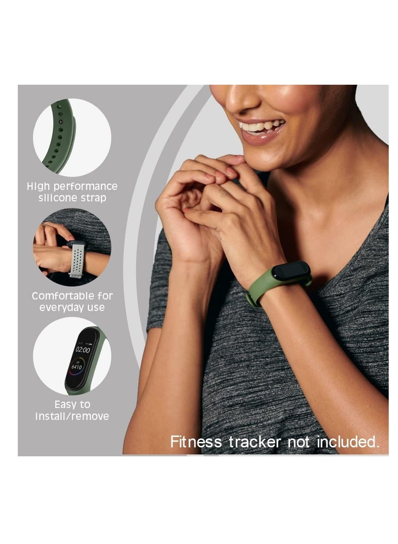 shomira Start Premium Soft Silicone Mi Band 4 Strap Waterproof Replacement Wristband Strap Fashion Accessory for Xiaomi Mi Band 4 and Mi Band 3 (Black) - Image 3