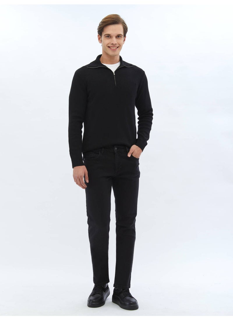 Black Patterned Sweater